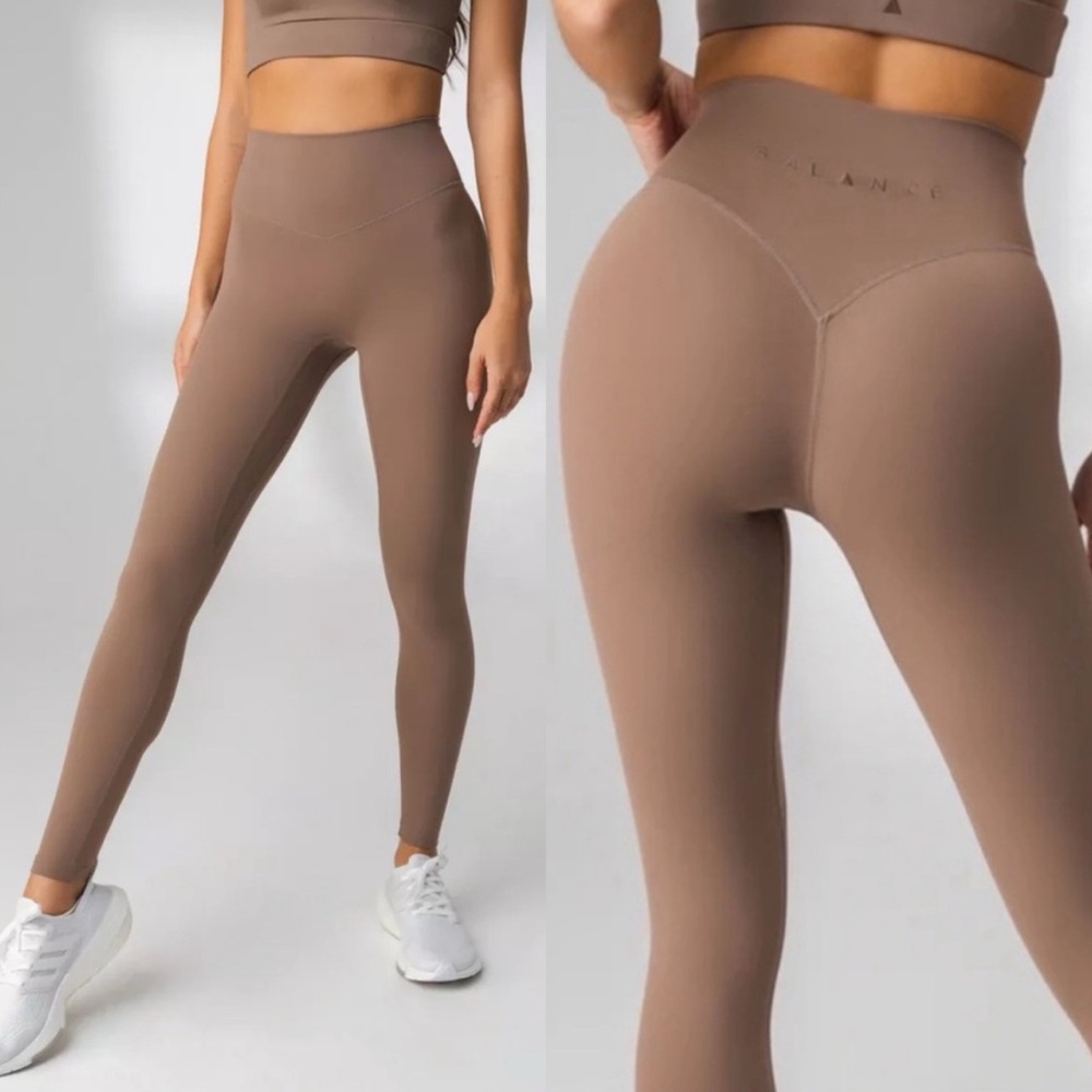 Balance Athletica The Cloud Pant Leggings Women’s XS Smokey Quartz High Rise Gym